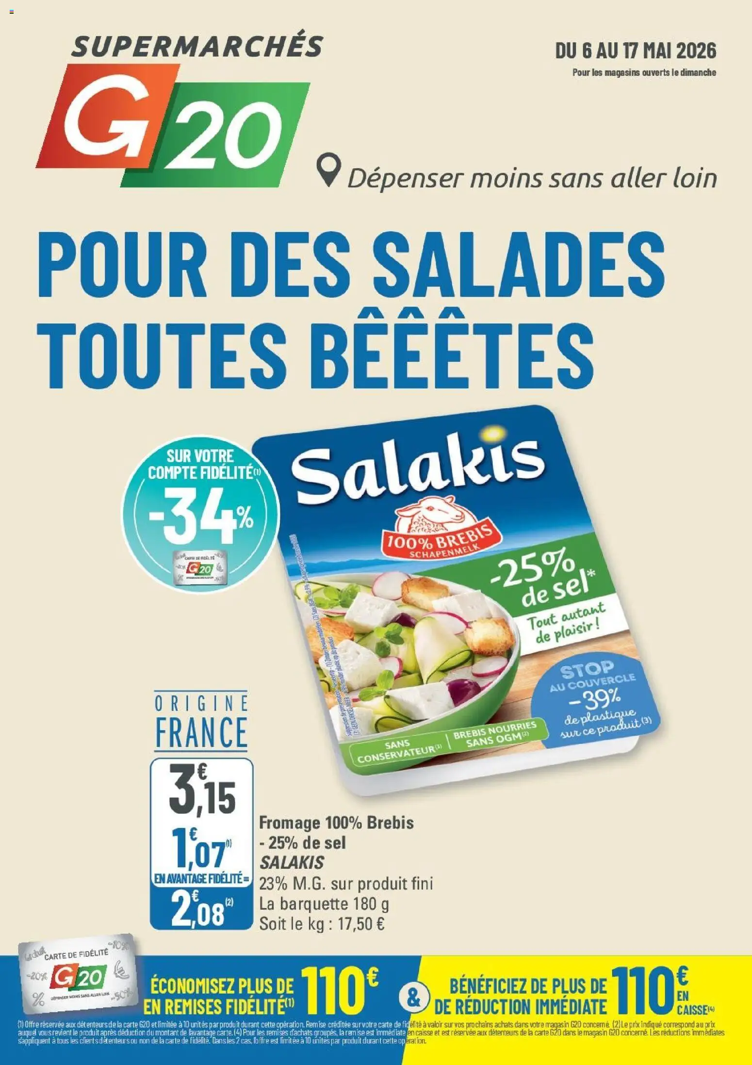 Prévisualisation de G20 Supermarchés catalogue du magasin G20 Supermarchés formulaire valide 06/05/2026