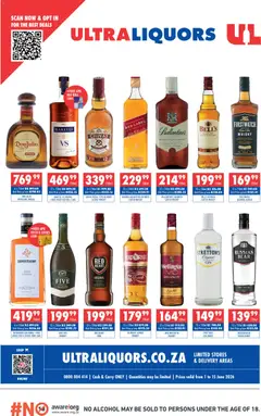 Preview of Ultra Liquors flyer valid from 01/06/2026