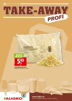 Vorschau des Merkblatts Aligro aktionen Take-away Chavannes, Matran, Genf, Sitten vom Shop Aligro gültig von 08.06.2026 bis 13.06.2026