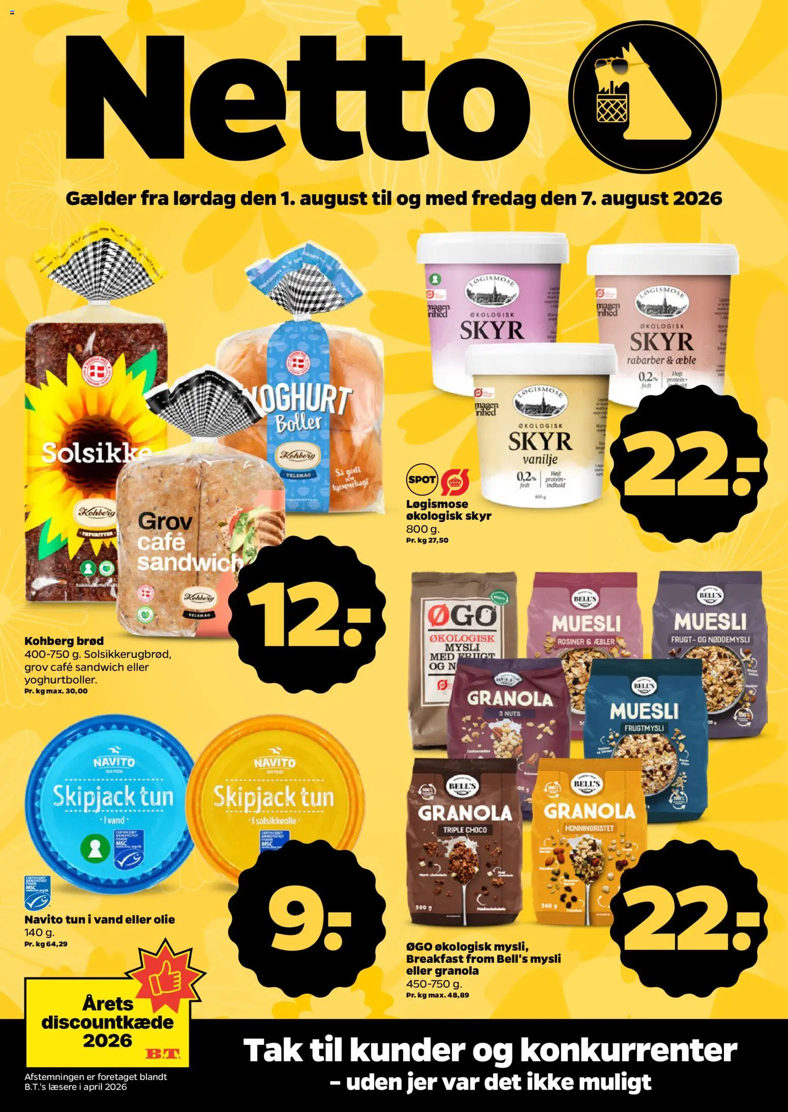 Eksempel på tilbudsavis Netto - Tilbudsavis uge 32 fra butik Netto gyldig fra 01/08/2026