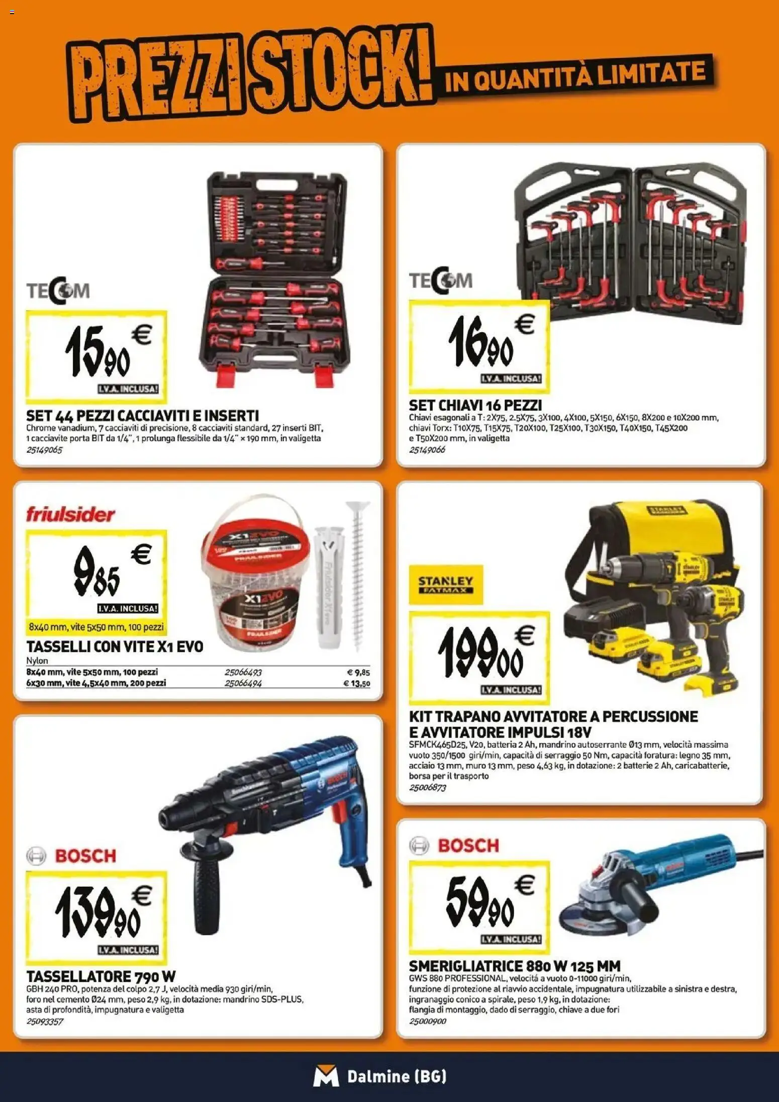 Anteprima dell'opuscolo TECNOMAT catalogo Dalmine dal negozio TECNOMAT valido da 29/10/2026