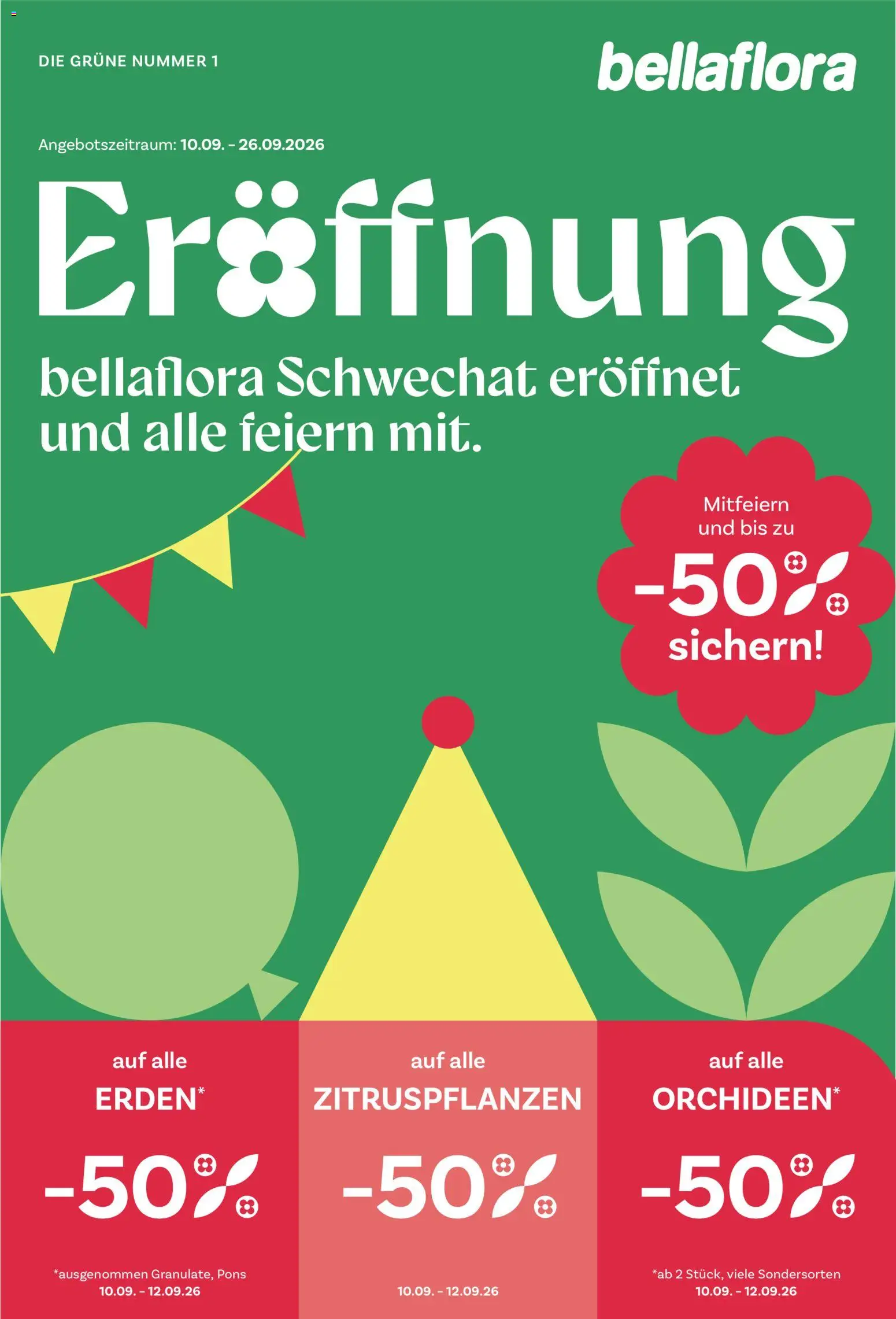Vorschau der Angebote: bellaflora bellaflora Eröffnung Schwechat gültig ab 10.09.2026