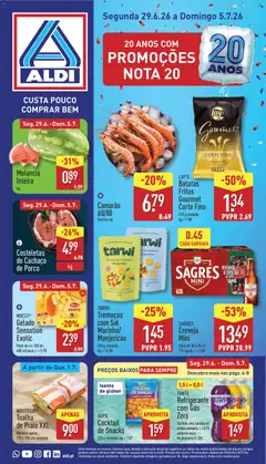 Pré-visualização do folheto da loja Aldi válida a partir de 29/06/2026