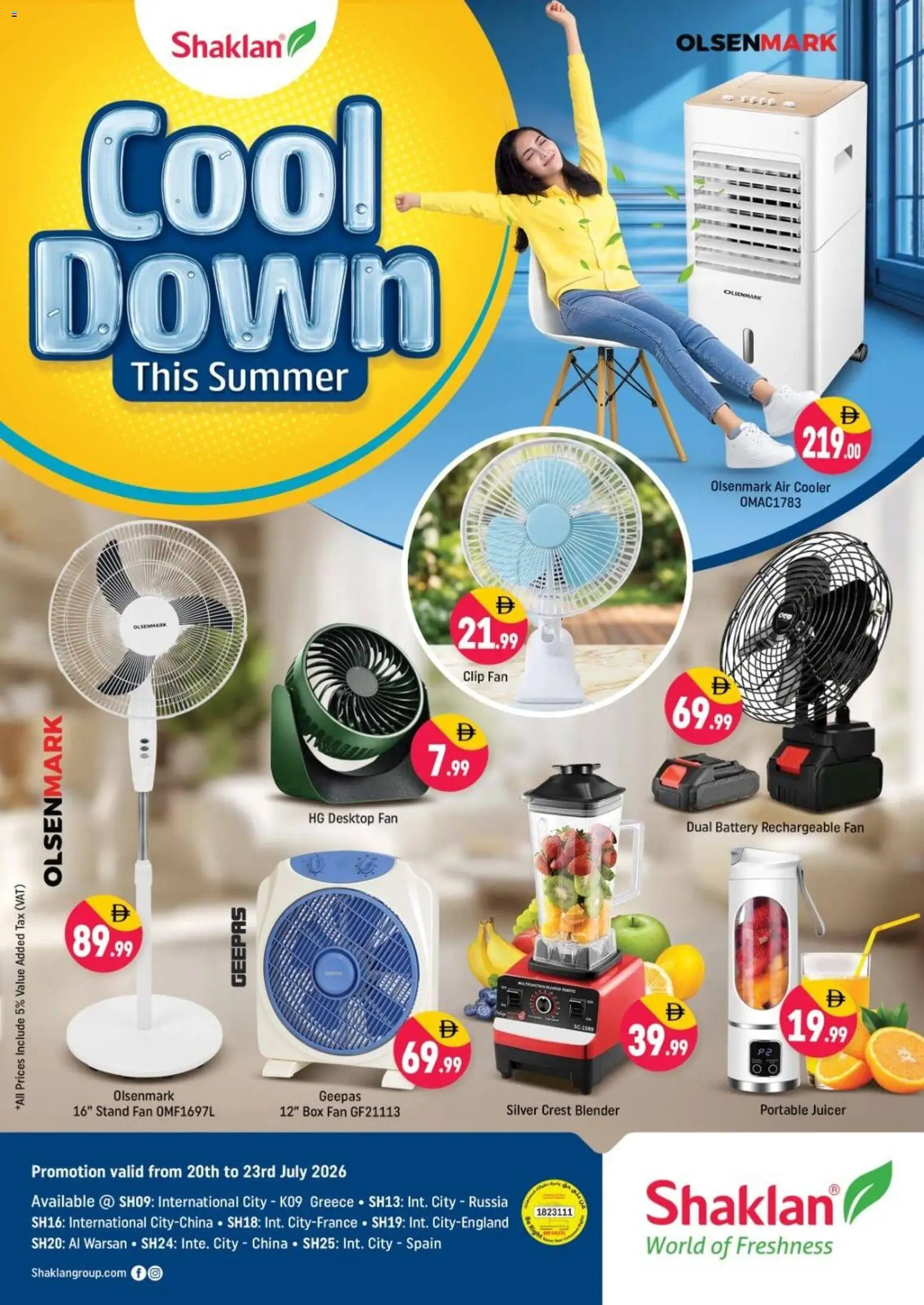 Preview of the catalogue Shaklan catalogue Cool Down This Summer of store Shaklan valid from 20 Jul, 2026