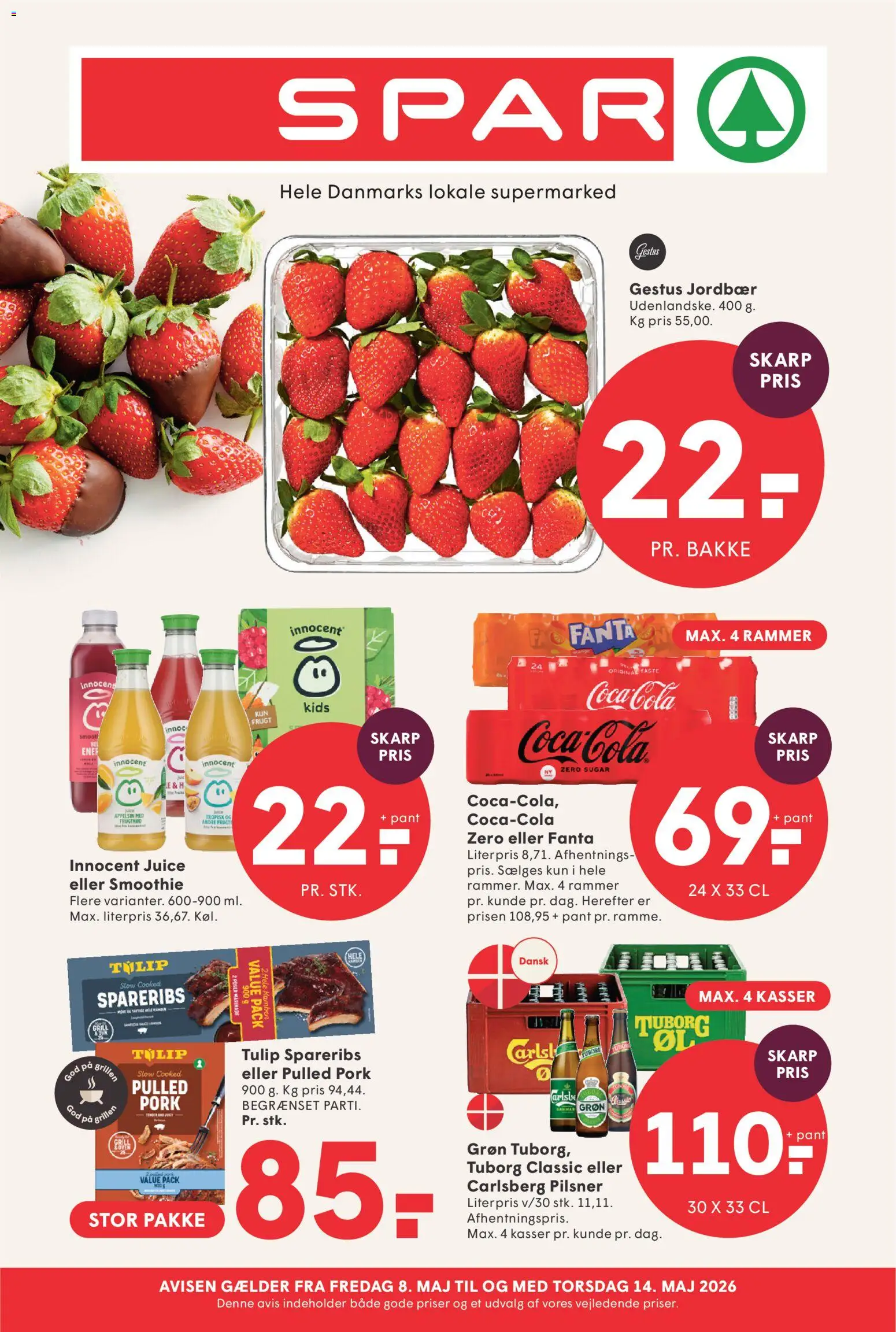 Eksempel på tilbudsavis Spar - Tilbudsavis uge 20 fra butik Spar gyldig fra 08/05/2026
