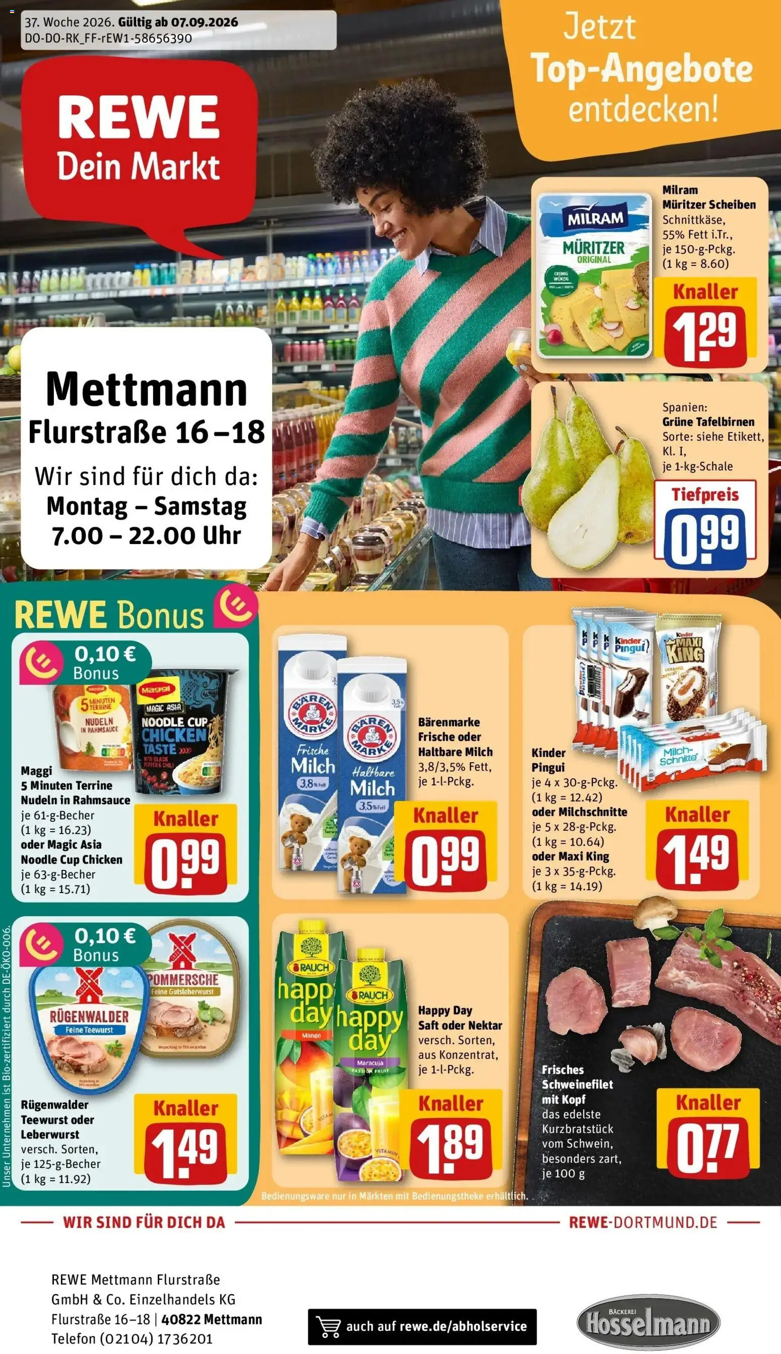 Vorschau von dem Prospekt des Geschäftes Rewe, gültig ab dem 07.09.2026