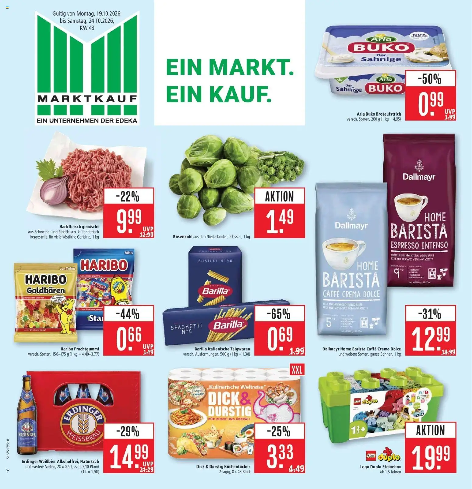 Vorschau von dem Prospekt des Geschäftes Marktkauf, gültig ab dem 19.10.2026