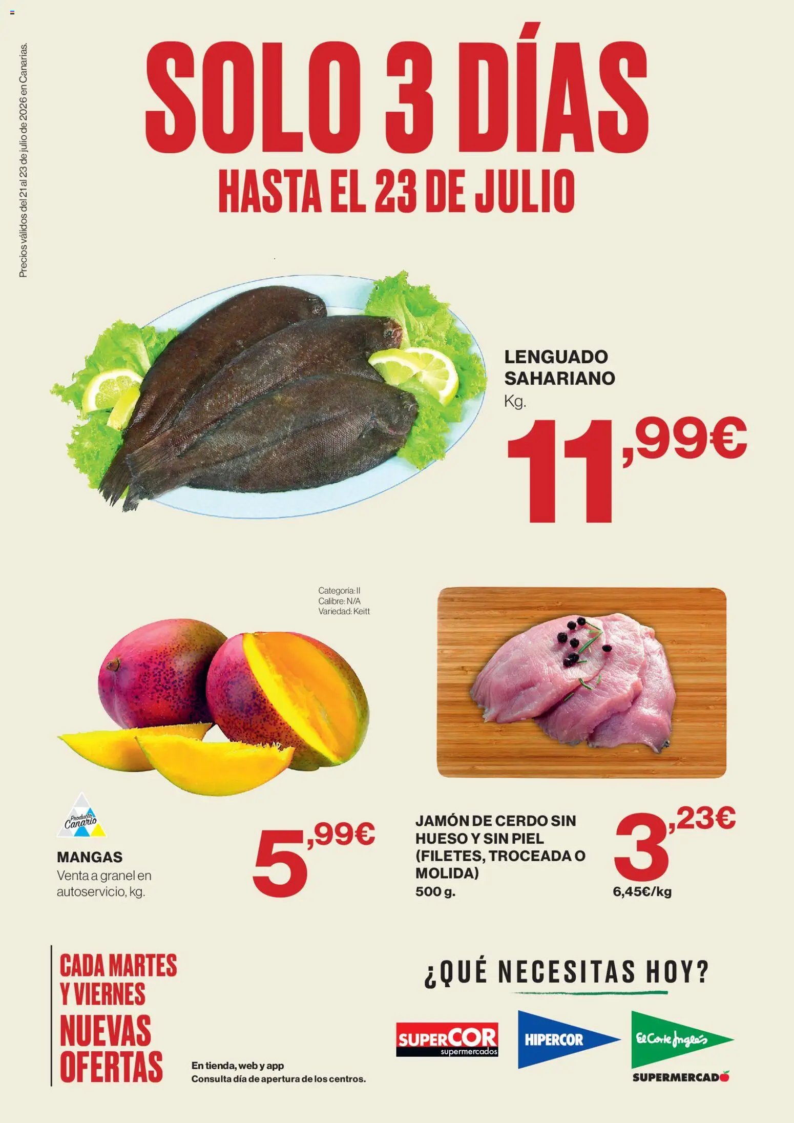 Vista previa del folleto de la tienda Supercor válido desde el 21/07/2026 - Jamón, Cerdo