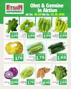 Vorschau der Angebote: ETSAN ETSAN Obst und Gemüse gültig ab 30.04.2026