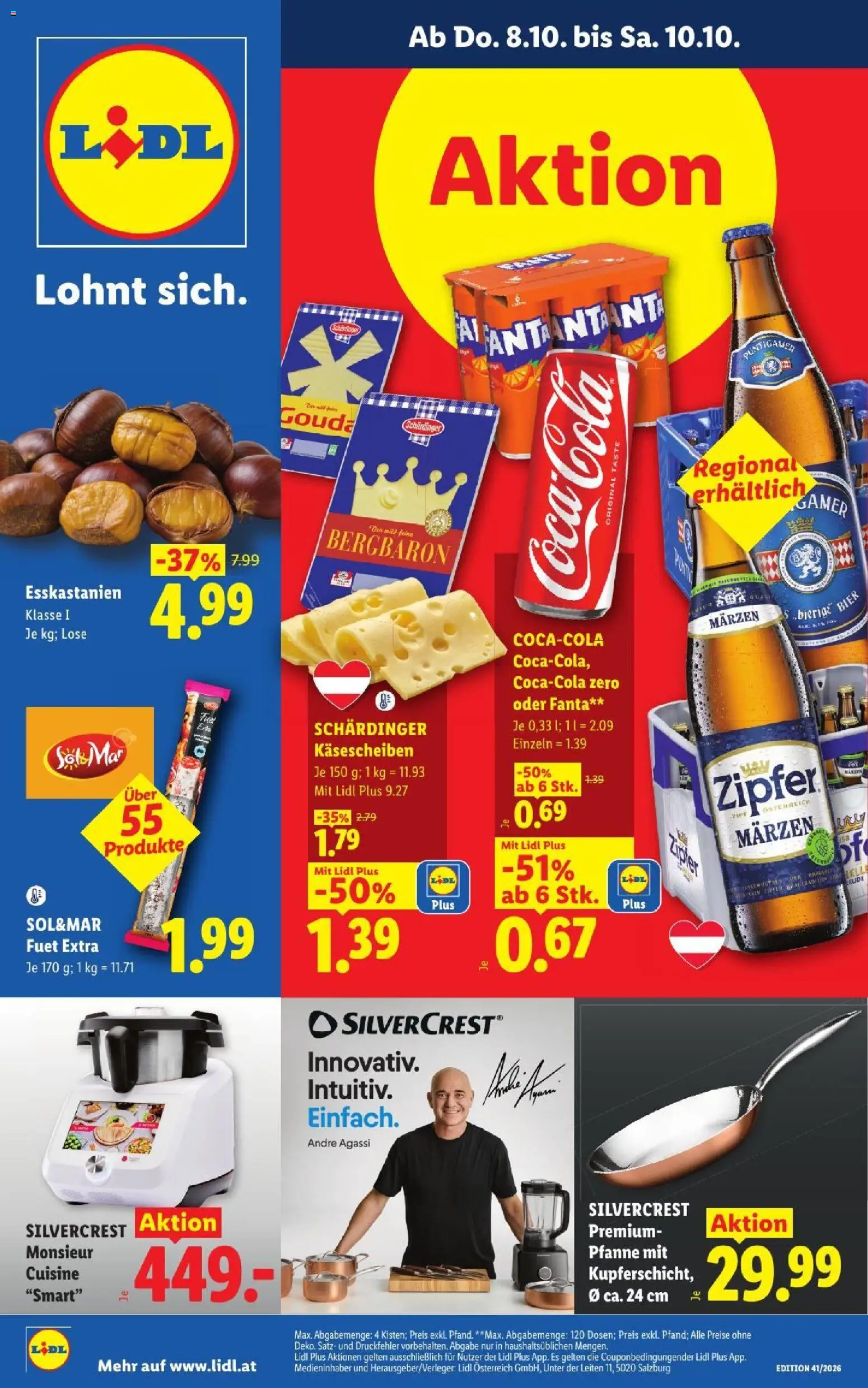 Vorschau der Angebote: Lidl Lidl Flugblatt gültig ab 08.10.2026 - Bier, Fanta