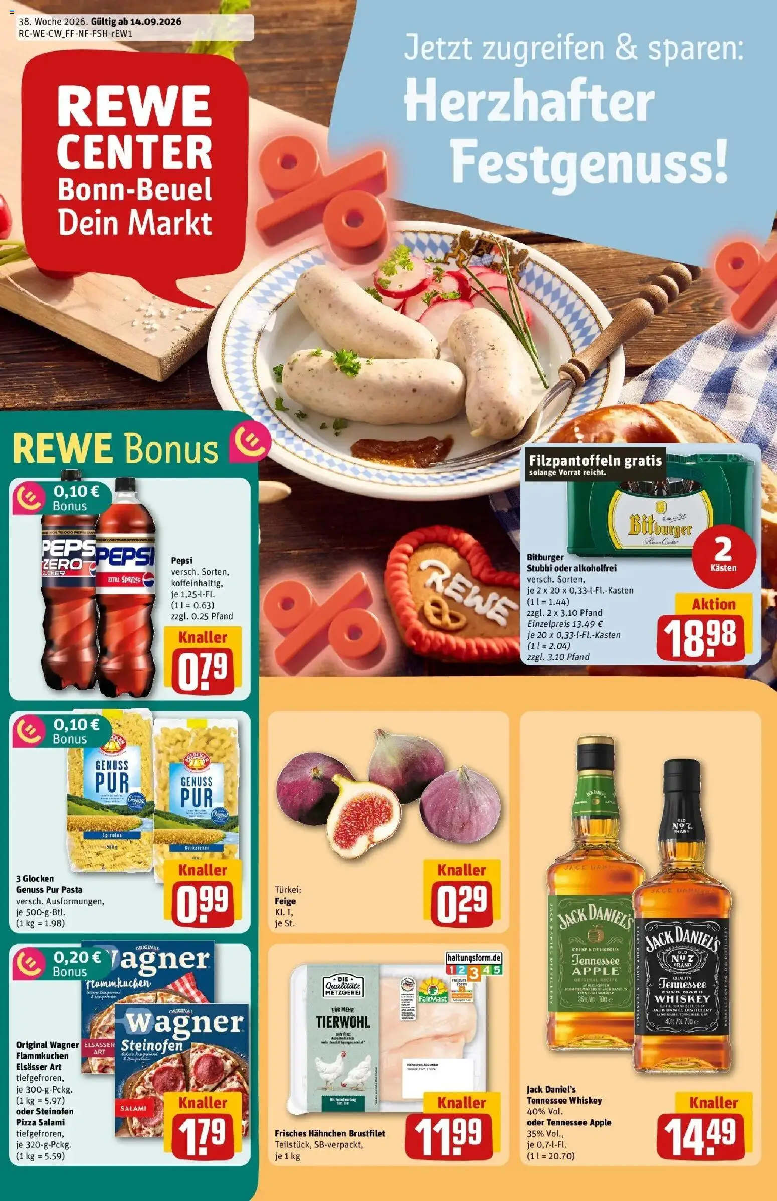Vorschau von dem Prospekt des Geschäftes Rewe, gültig ab dem 14.09.2026