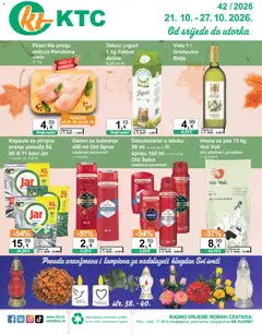 Pregled letka KTC Katalog široke potrošnje trgovine KTC vrijedi od 21.10.2026