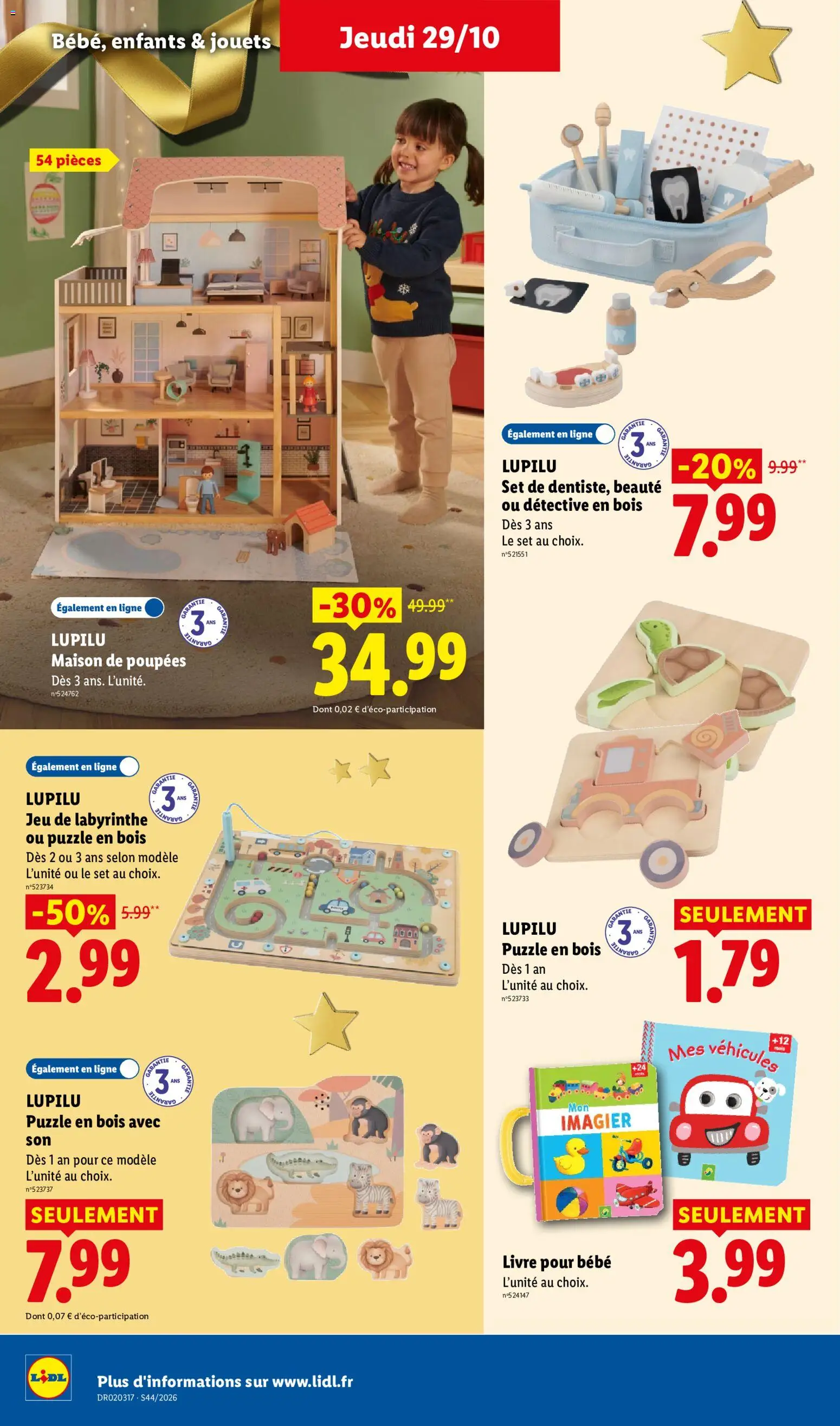 Prévisualisation de LIDL catalogue du magasin LIDL formulaire valide 29/10/2026 - Livre, Jouets