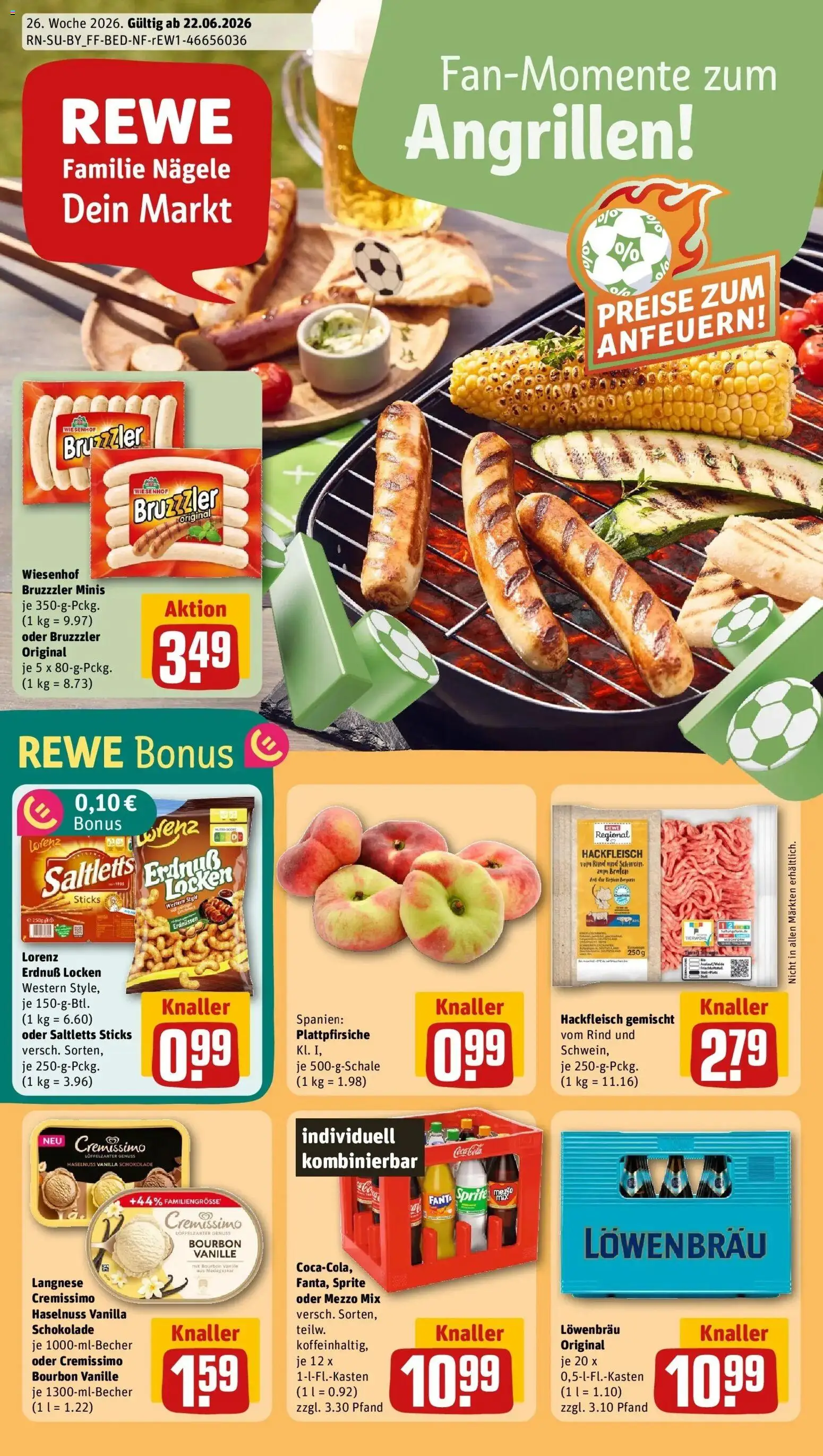 Vorschau von dem Prospekt des Geschäftes Rewe, gültig ab dem 21.06.2026