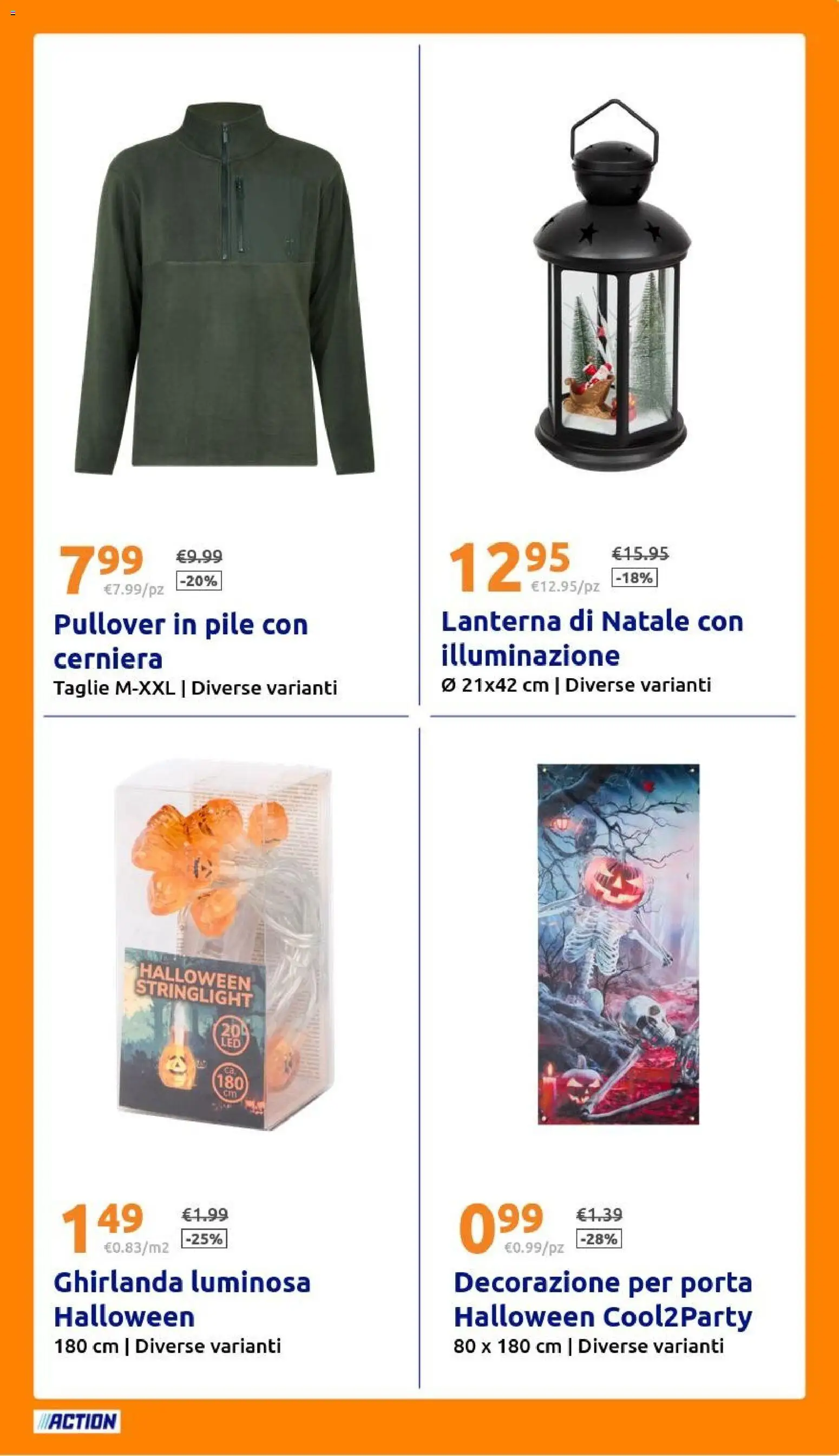 Anteprima dell'opuscolo Action volantino dal negozio Action valido da 28/10/2026 - Porta, Illuminazione, Pile, Lanterna, Decorazione
