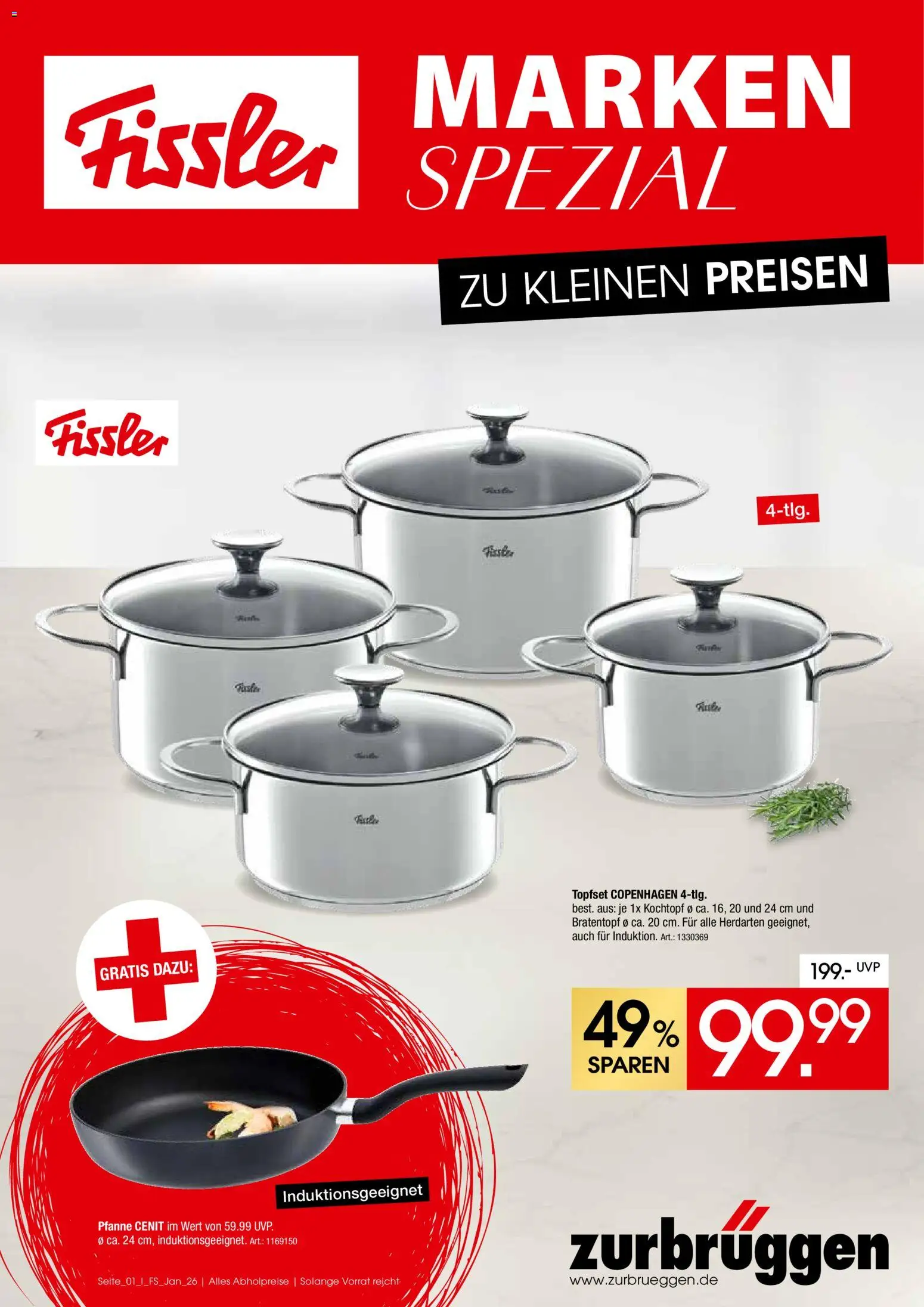 Vorschau von dem Prospekt des Geschäftes Zurbrüggen, gültig ab dem 26.01.2026