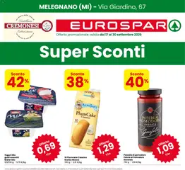 Anteprima dell'opuscolo Eurospar volantino Melegnano dal negozio Eurospar valido da 17/09/2026