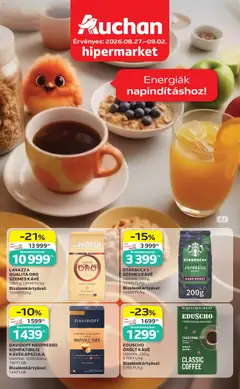 Auchan - Auchan Reggeli ajánlatok megtekintése, amely érvényes 2026.08.27.-től