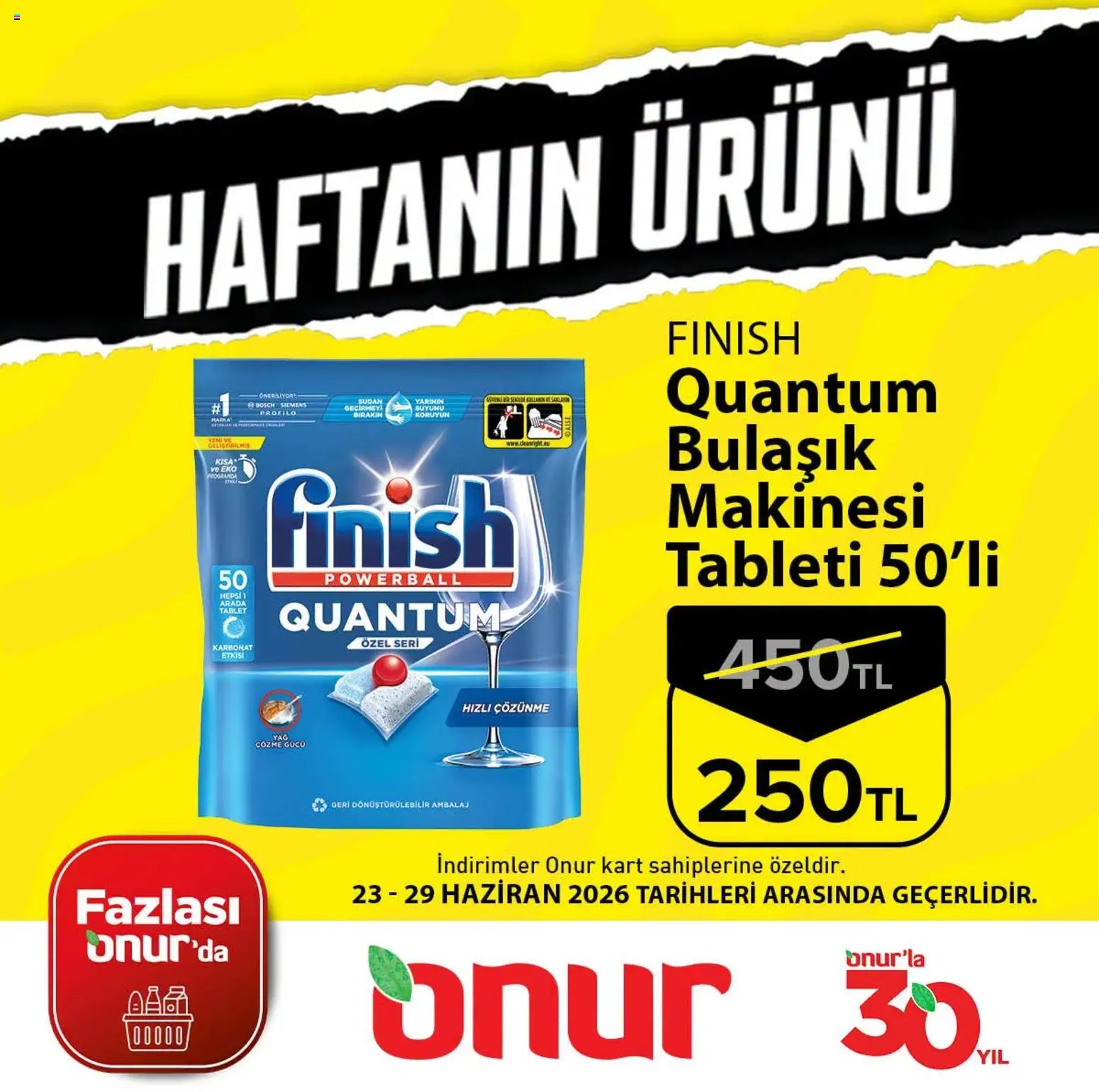 Onur Market Onur Market - Haftanın Ürünü 23.06.2026 - Broşürünün önizlemesi