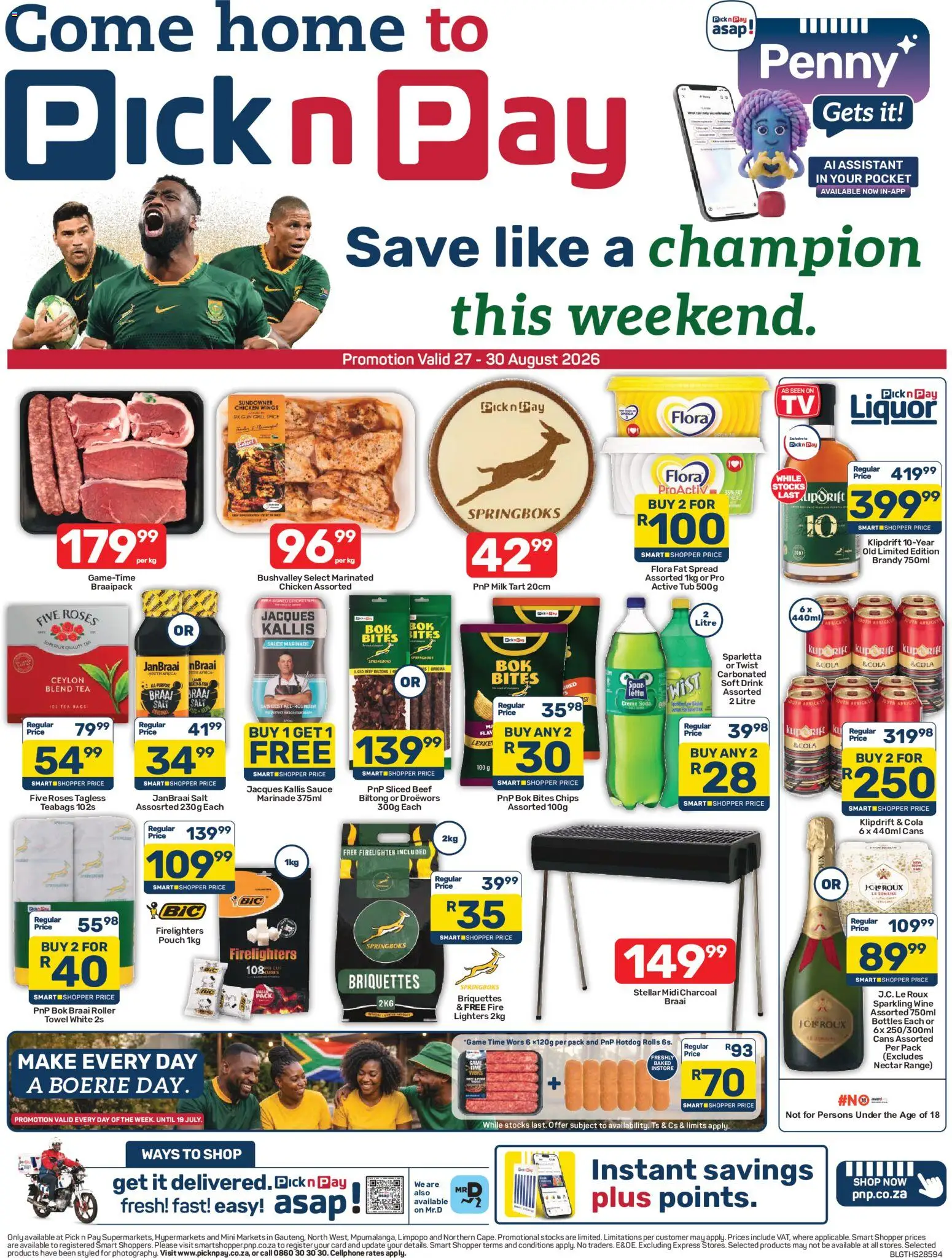 Preview of Pick n Pay flyer valid from 27/08/2026