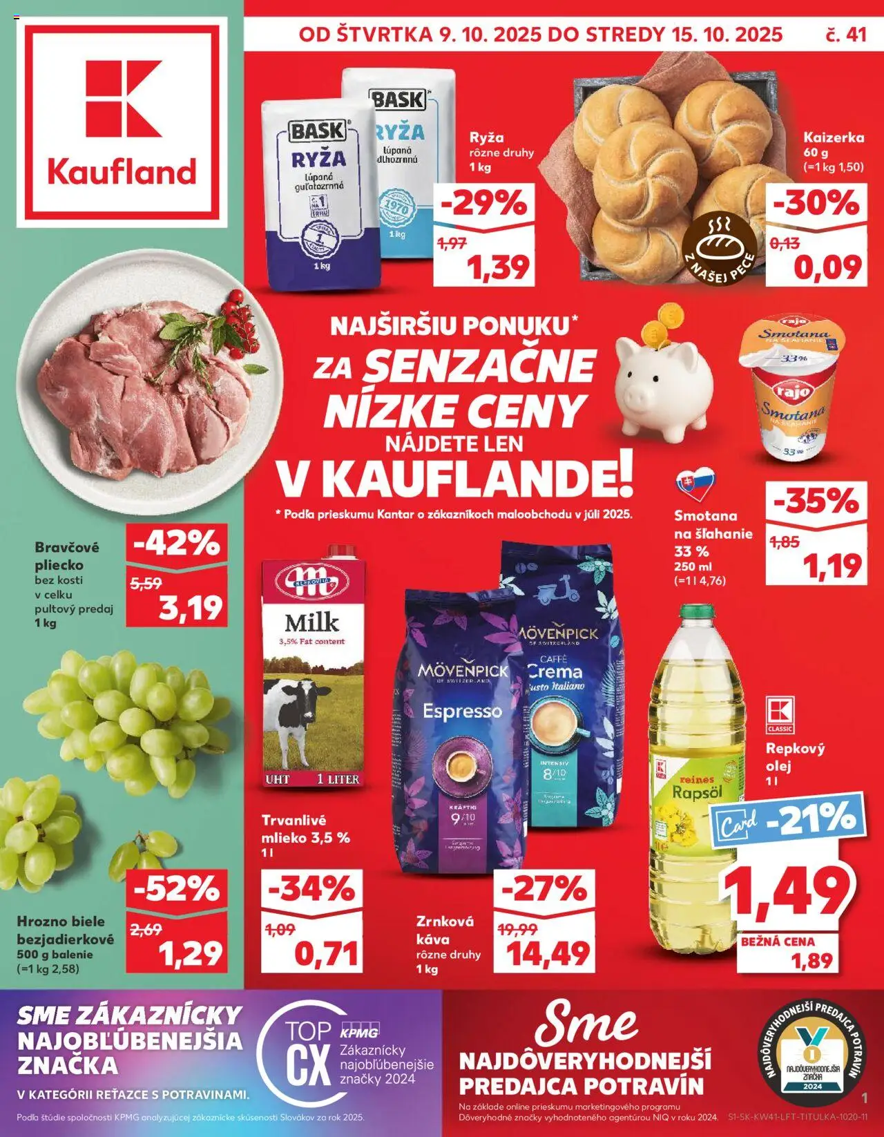 Náhľad Kaufland letáku platného od 09.10.2025