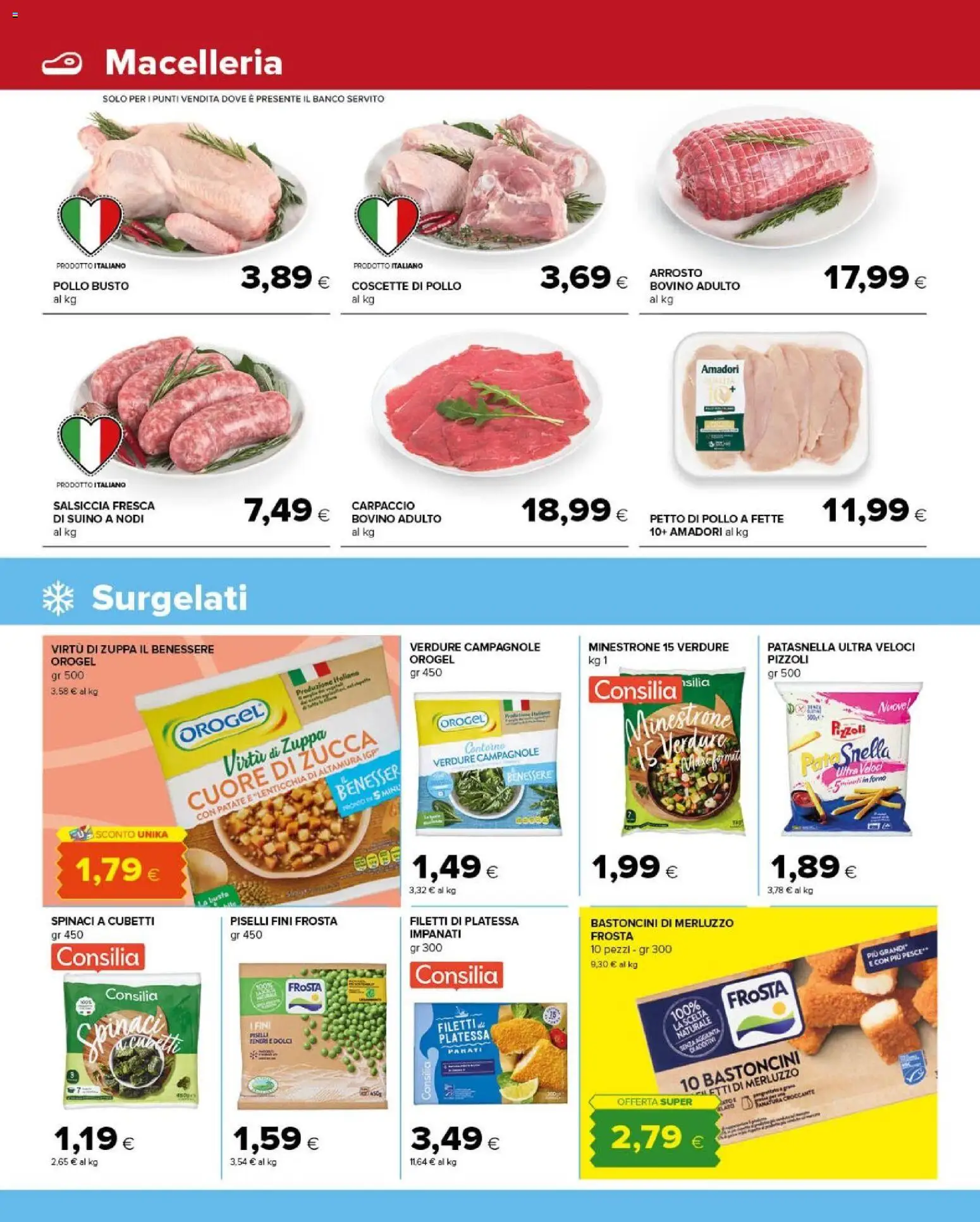Anteprima dell'opuscolo Tigre volantino Amico Roma dal negozio Tigre valido da 26/10/2026 - Pesce, Dolci, Piselli, Minestrone, Patate, Spinaci, Suino, Arrosto