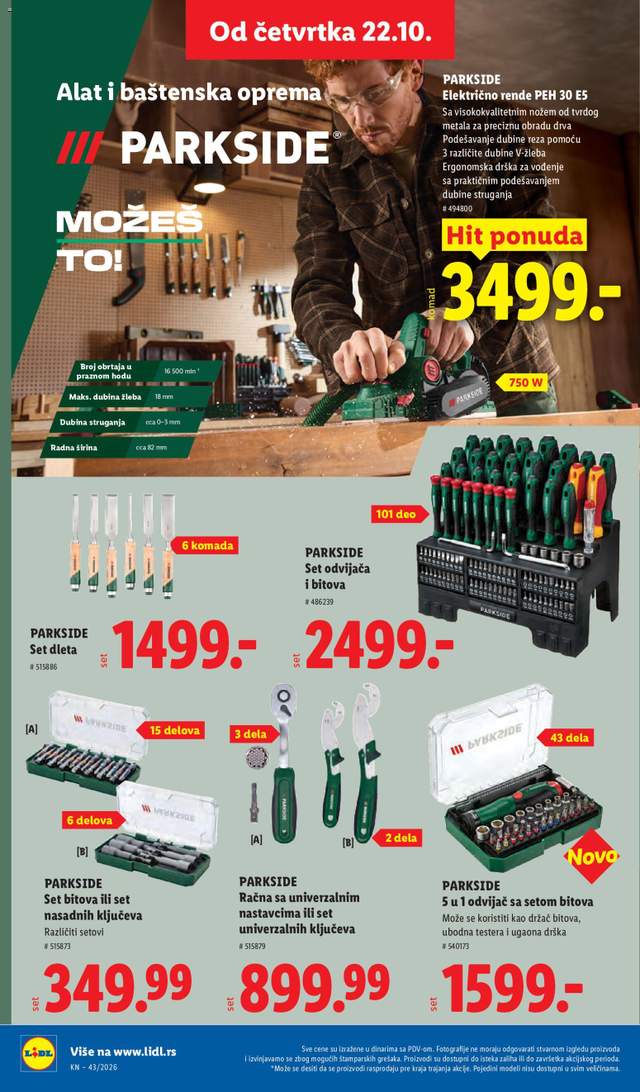Novi Lidl katalog od 22.10.