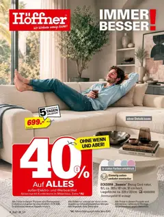 Vorschau von dem Prospekt des Geschäftes Höffner, gültig ab dem 28.09.2026
