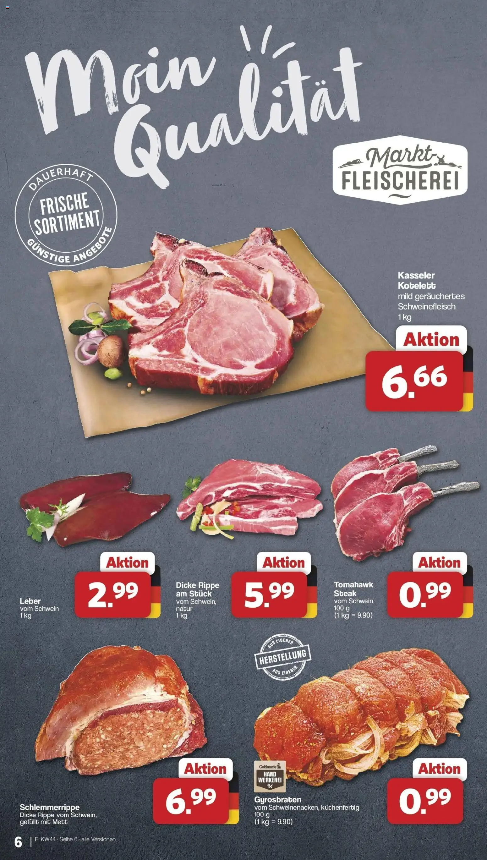 Vorschau von dem Prospekt des Geschäftes Famila Nordwest, gültig ab dem 26.10.2026 - Steak, Schweinefleisch