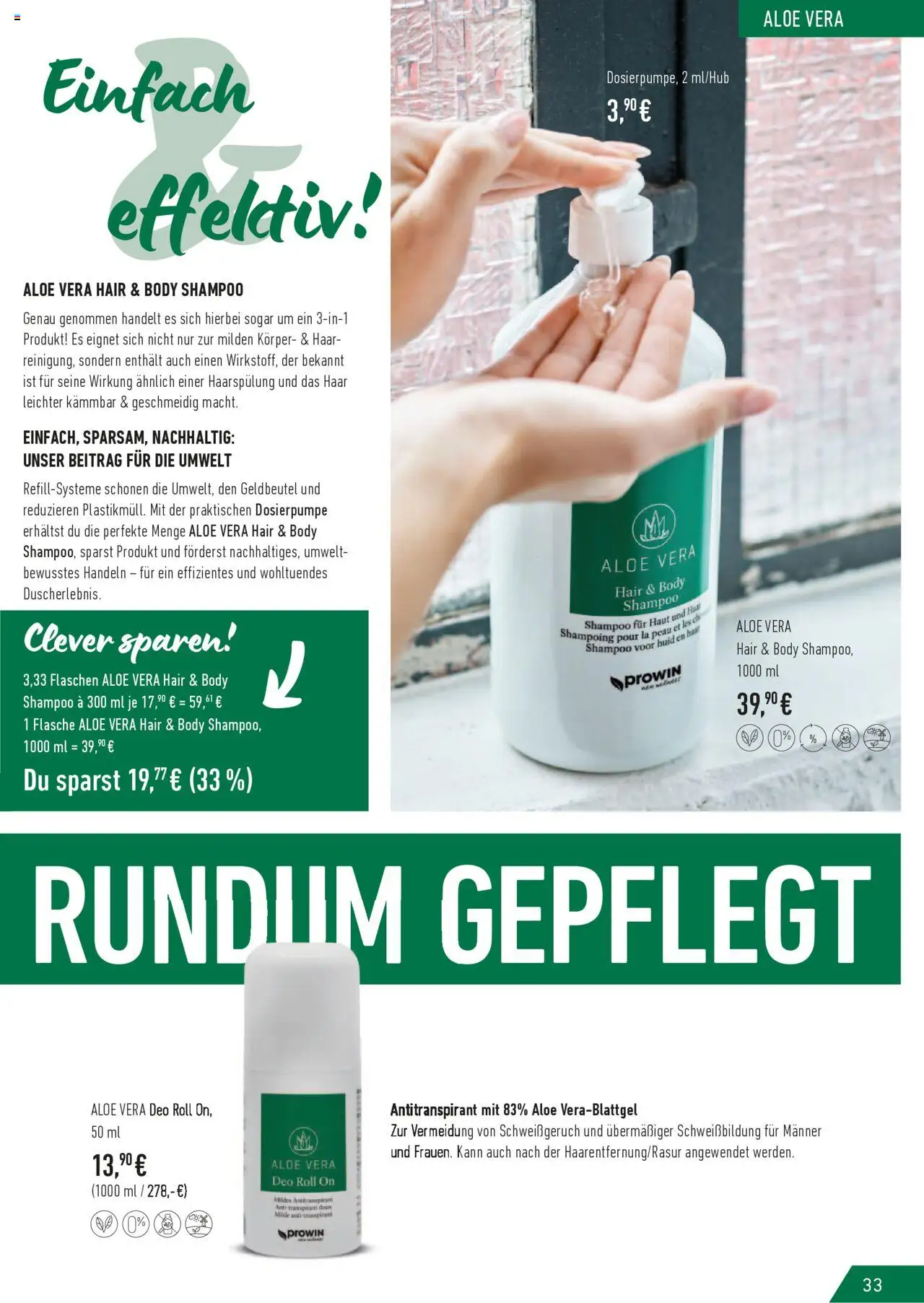 Vorschau von dem Prospekt des Geschäftes Prowin, gültig ab dem 01.10.2025 - Shampoo, Antitranspirant, Haarspülung