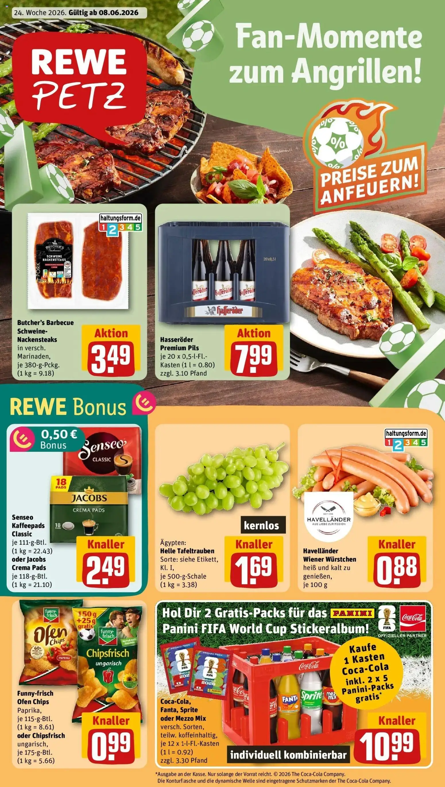 Vorschau von dem Prospekt des Geschäftes Rewe, gültig ab dem 08.06.2026