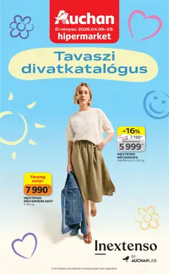 Auchan - Auchan Tavaszi Textil ajánlataink megtekintése, amely érvényes 2026.04.09.-től