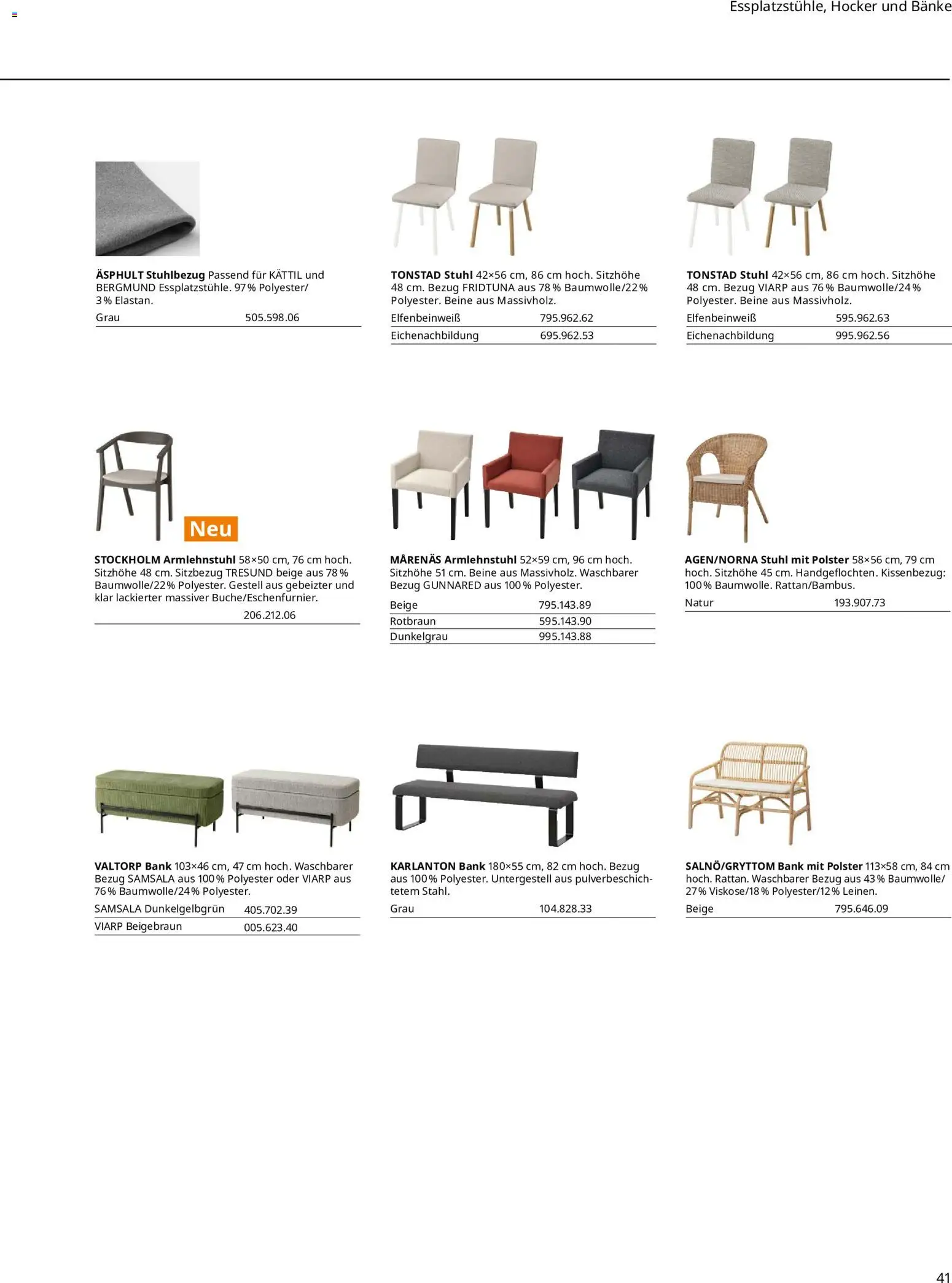 Vorschau von dem Prospekt des Geschäftes Ikea, gültig ab dem 11.09.2026 - Stuhl, Hocker