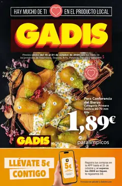 Vista previa del folleto de la tienda Gadis válido desde el 15/10/2026 