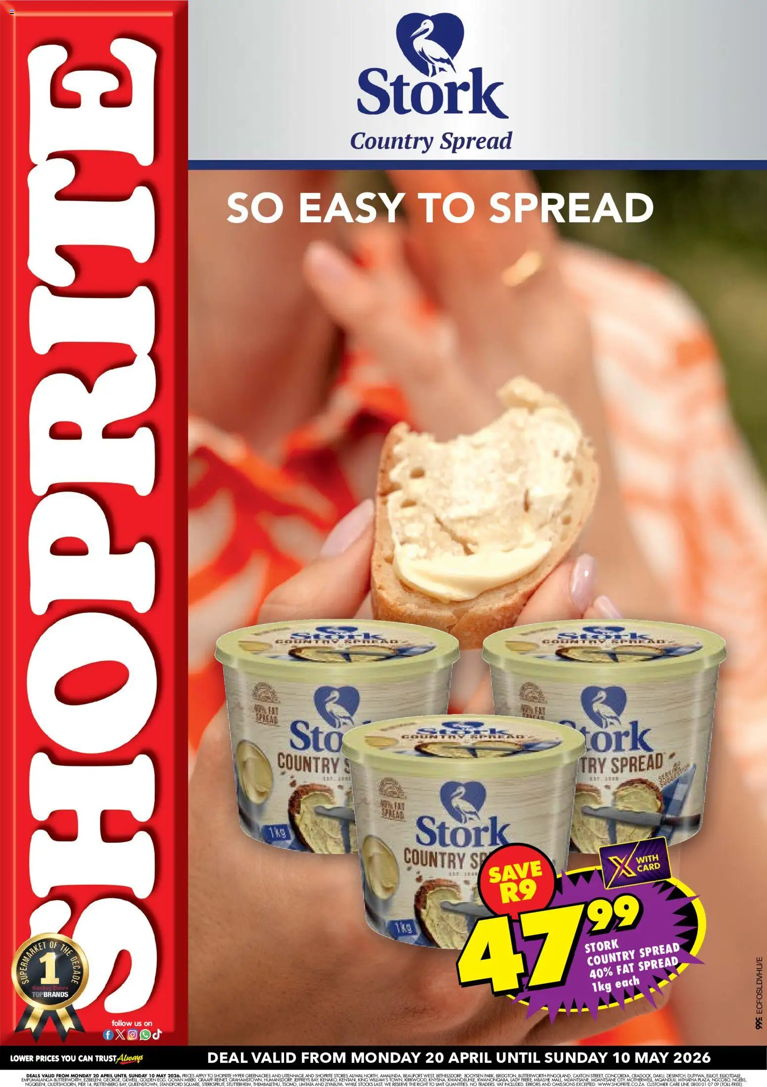 Preview of Shoprite flyer valid from 20/04/2026