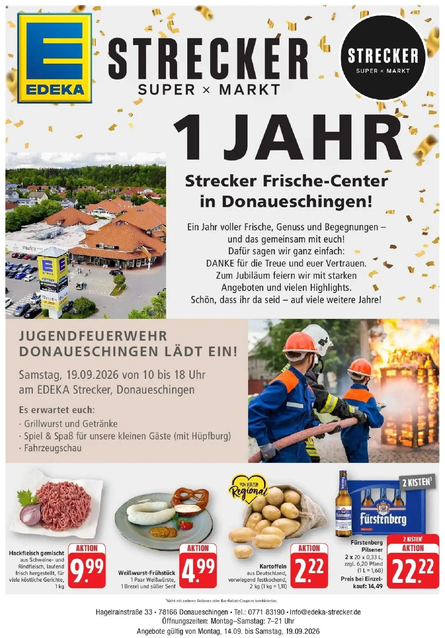 Vorschau von dem Prospekt des Geschäftes Edeka, gültig ab dem 14.09.2026