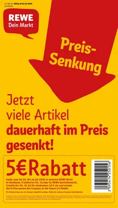 Vorschau von dem Prospekt des Geschäftes Rewe, gültig ab dem 04.05.2026