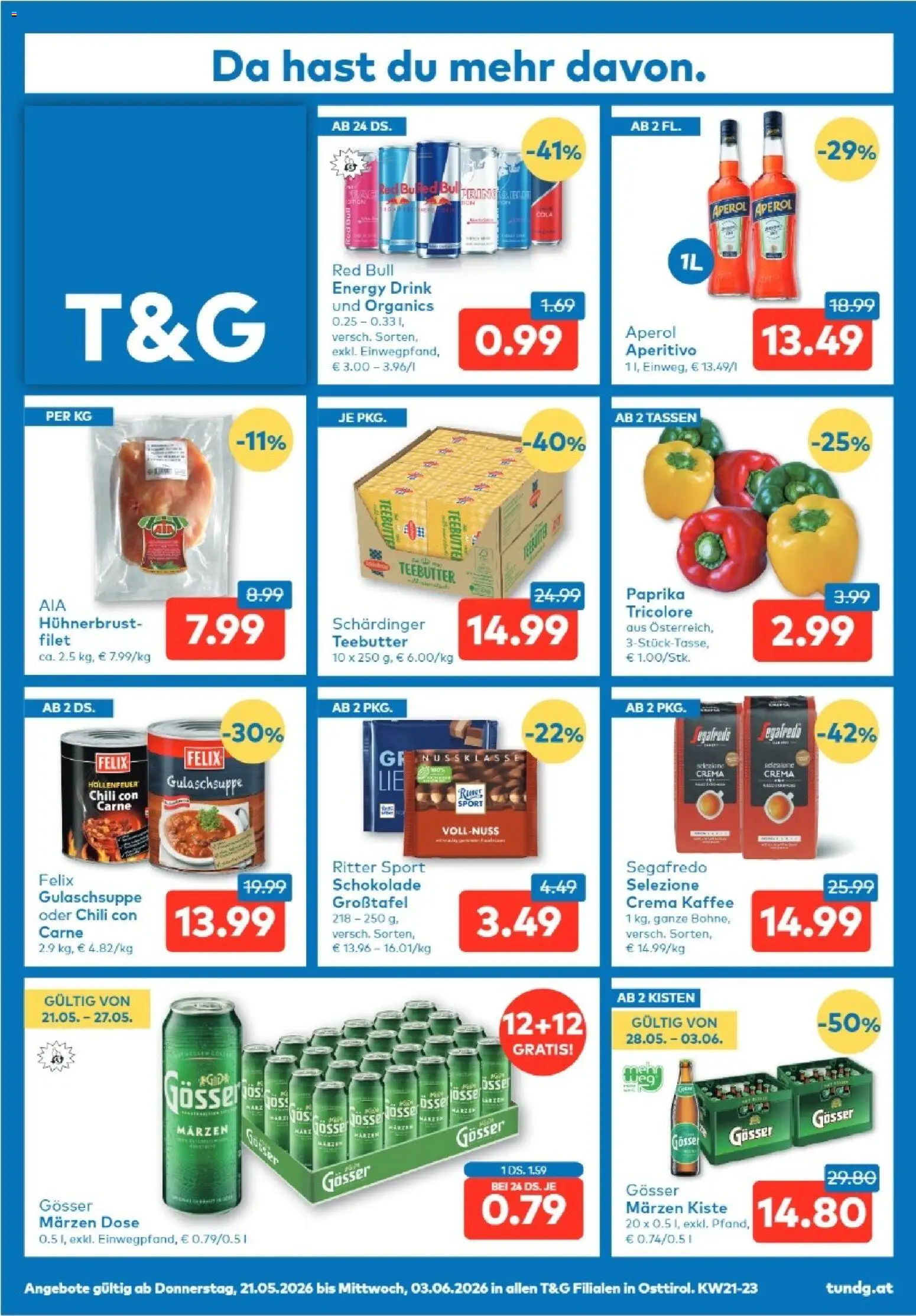 Vorschau der Angebote: T&G T&G Osttirol gültig ab 21.05.2026