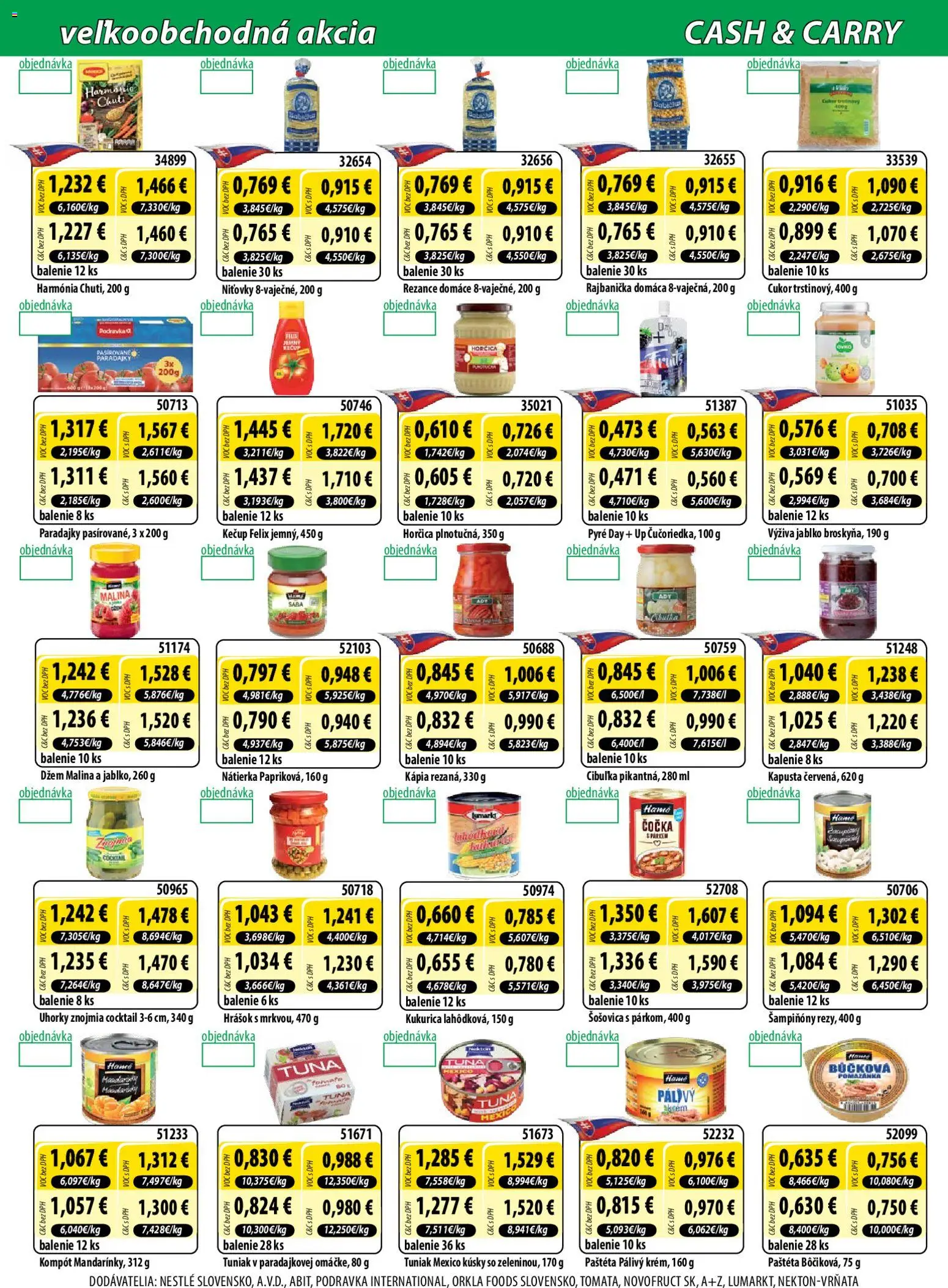 Náhľad Milk Agro letáku platného od 07.10.2026 - Felix, Paradajky, Kukurica, Kapusta, Horčica, Kečup, Nátierka, Paštéta