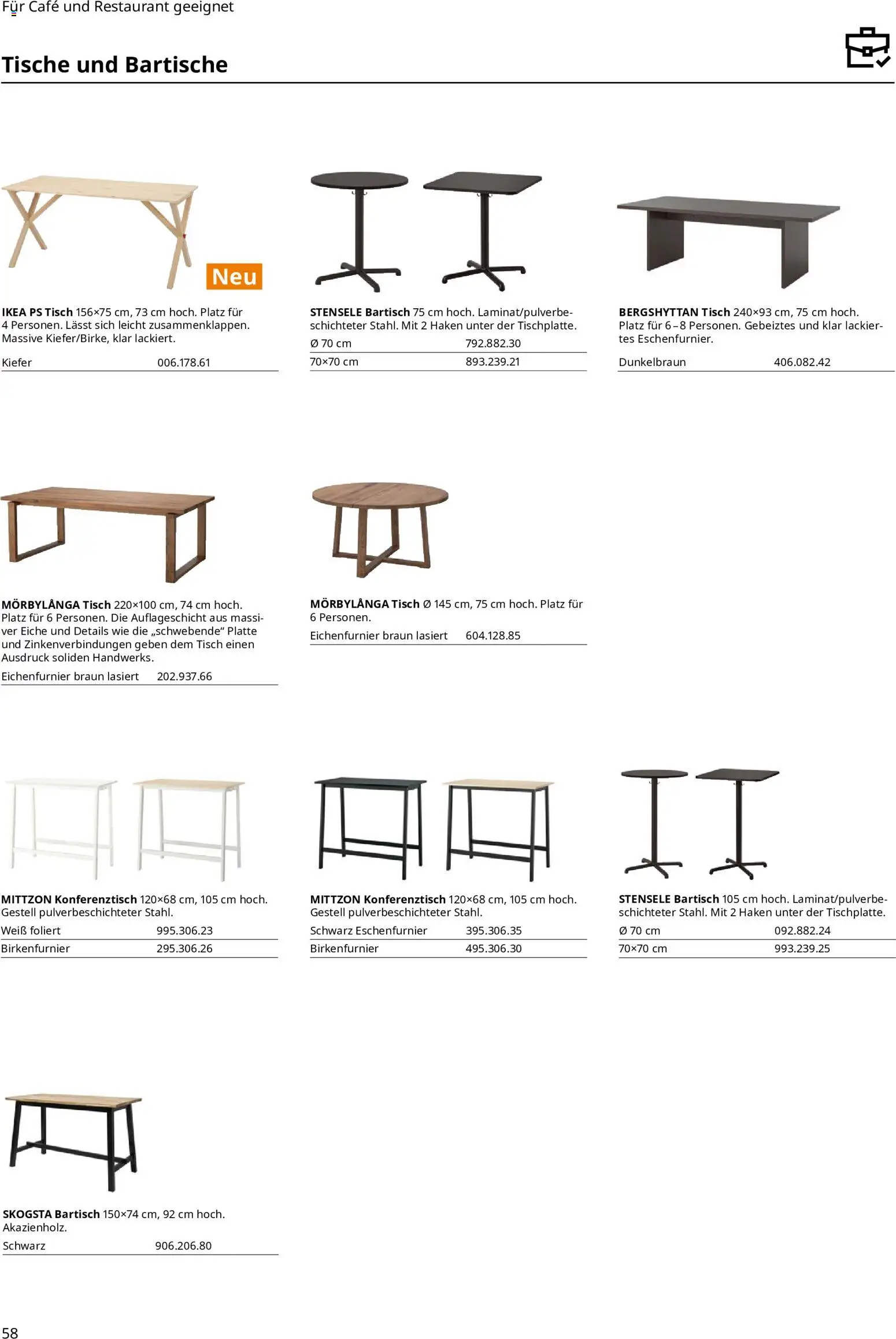 Vorschau von dem Prospekt des Geschäftes Ikea, gültig ab dem 11.09.2026 - Tisch, Bartisch, Konferenztisch