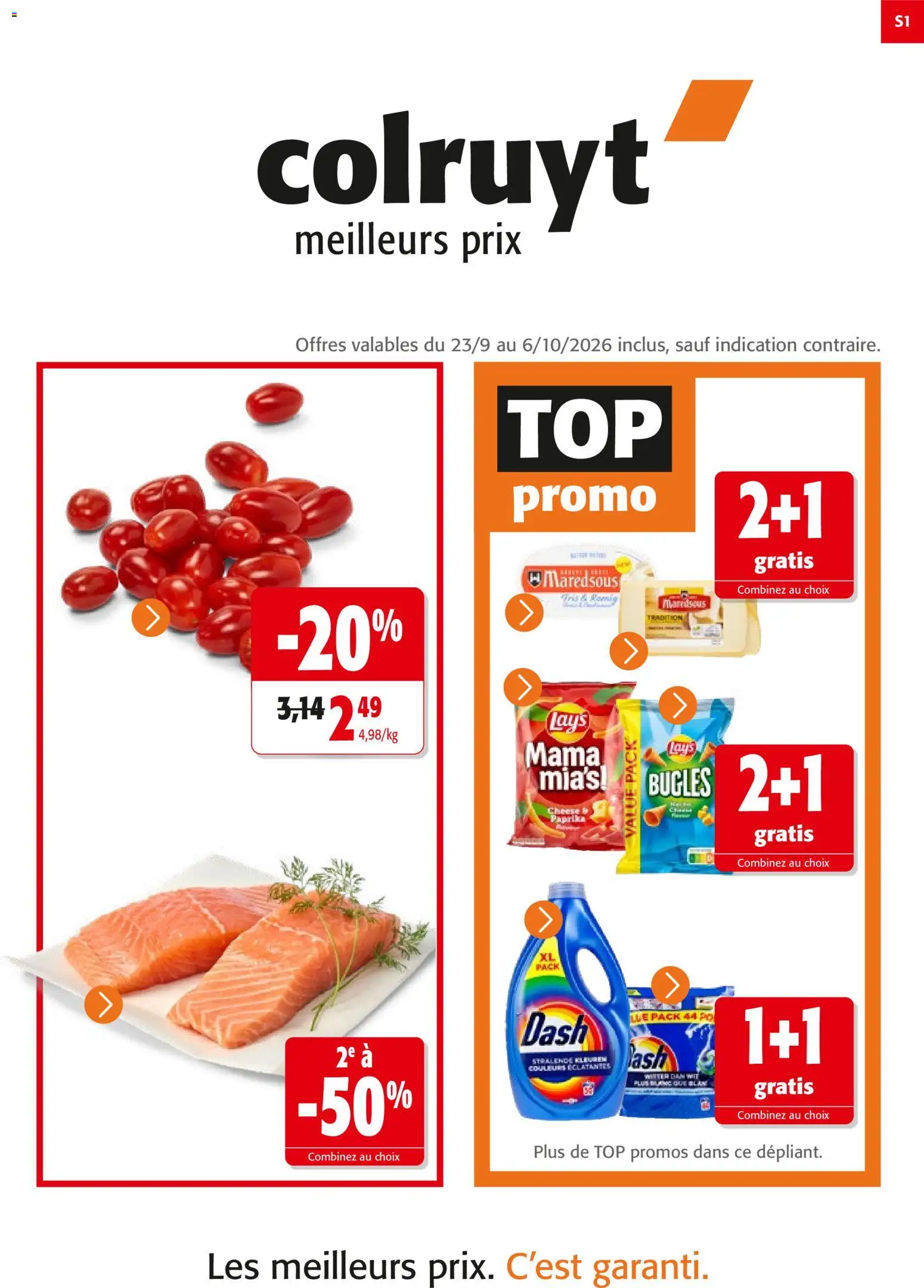Voorbeeld van Colruyt Publicité van winkel Colruyt geldig vanaf 23/09/2026 - Paprika