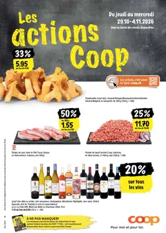 Vorschau des Merkblatts Coop aktionen FR vom Shop Coop gültig von 29.10.2026 bis 04.11.2026