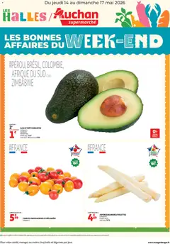 Prévisualisation de Auchan les bons plans du week-end dans votre super du magasin Auchan formulaire valide 14/05/2026