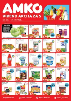 Pregled letka AMKO Vikend akcije trgovine AMKO vrijedi od 15.10.2026
