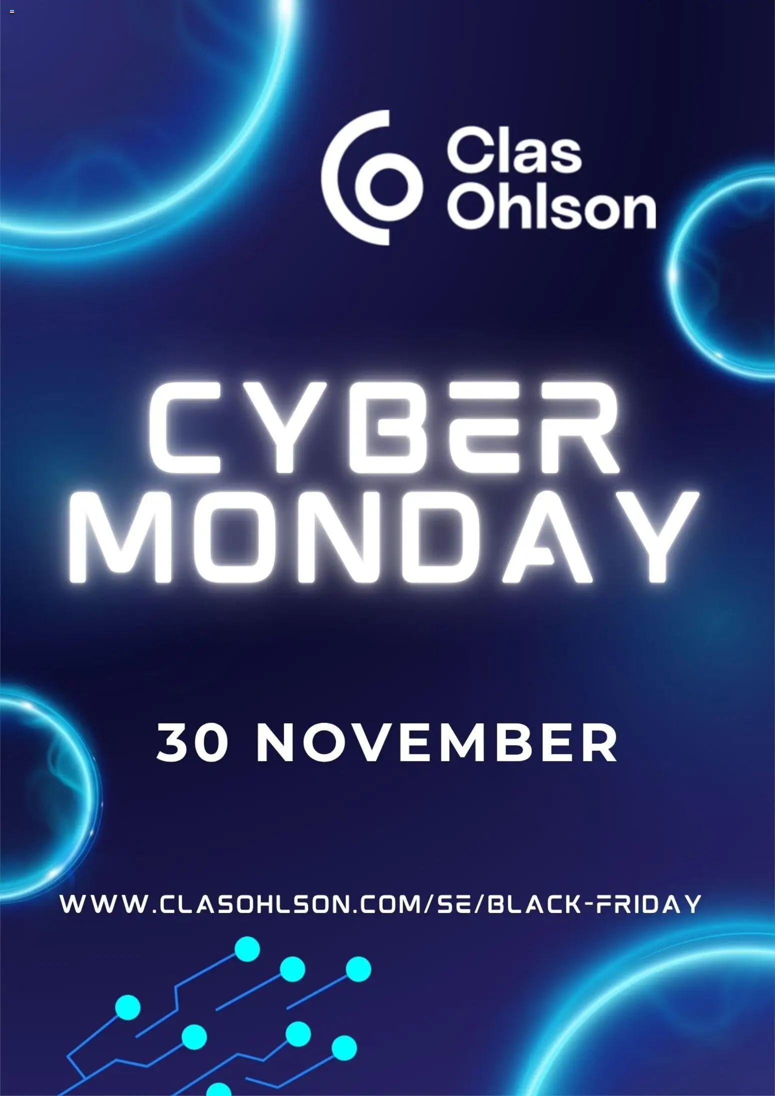 Förhandsgranska reklamblad Clas Ohlson - Cyber Monday förhandsinformation från butik Clas Ohlson gäller från 20/10/2026