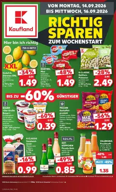 Vorschau von dem Prospekt des Geschäftes Kaufland, gültig ab dem 14.09.2026