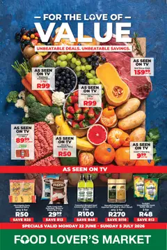 Preview of Food Lover's Market flyer valid from 22/06/2026