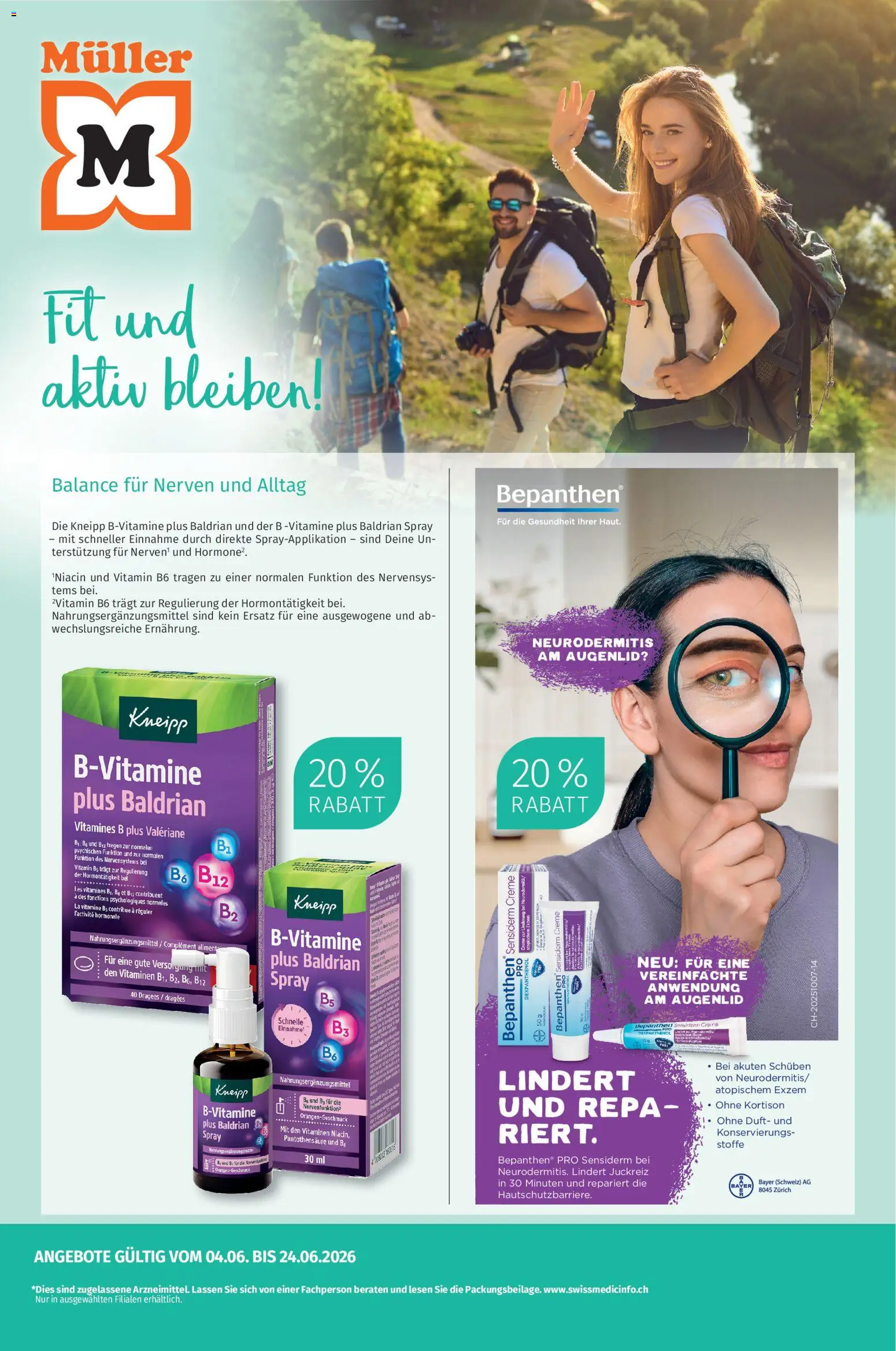 Vorschau des Merkblatts Müller aktionen Gesundheit vom Shop Müller gültig von 04.06.2026 bis 24.06.2026 - Creme, Duft