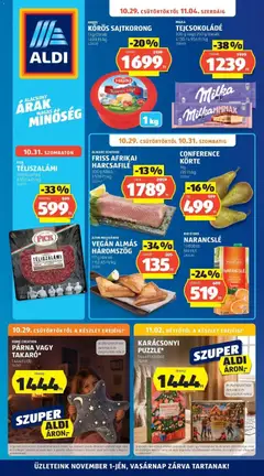 Aldi - Aldi aktuális akciós újság megtekintése, amely érvényes 2026.10.29.-től