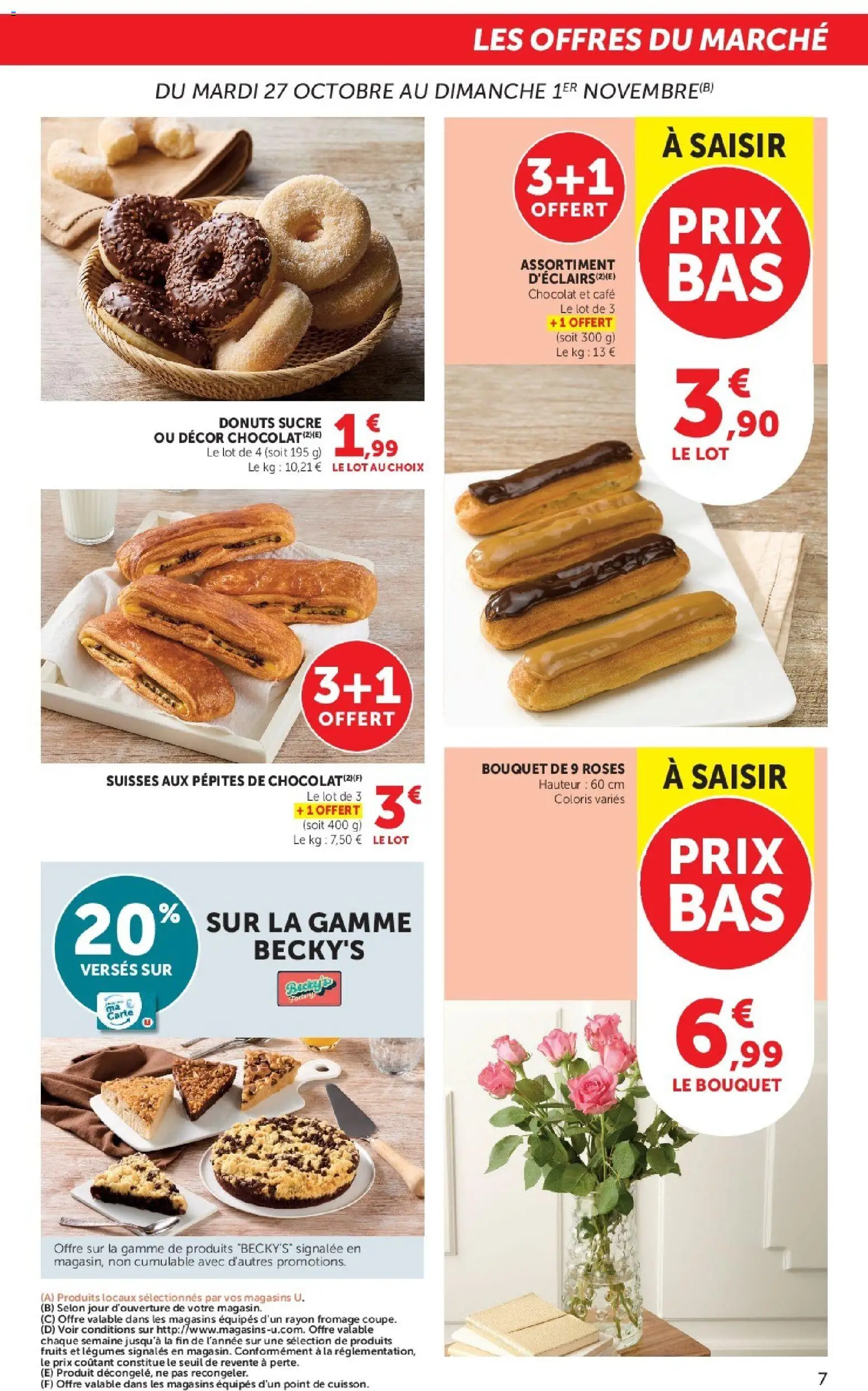 Prévisualisation de U Express - Les prix bas de la semaine du magasin U Express formulaire valide 27/10/2026 - Café, Fromage, Chocolat, Fruits, Sucre, Pépites de chocolat